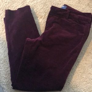 Skinny velvet old navy purple
